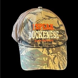 Camouflage Duck Dynasty Baseball Cap “ Duckenese”
Adjustable 100% cotton A&E
